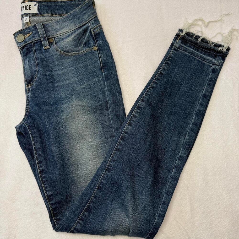 Paige size 25 high waisted straight leg